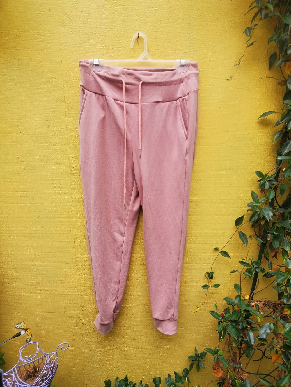Women's Dusty Rose Drawstring Jogger Pants